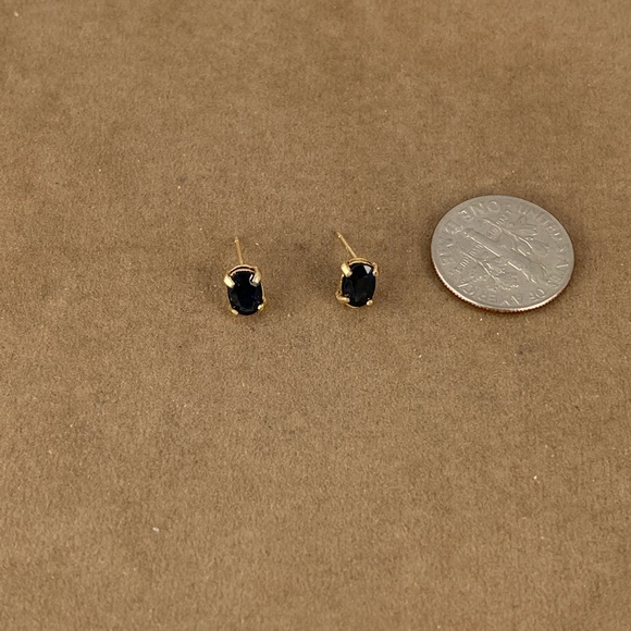 Vintage Dark Blue Sapphires 6x4MM Faceted Oval NOS - Picture 5 of 5